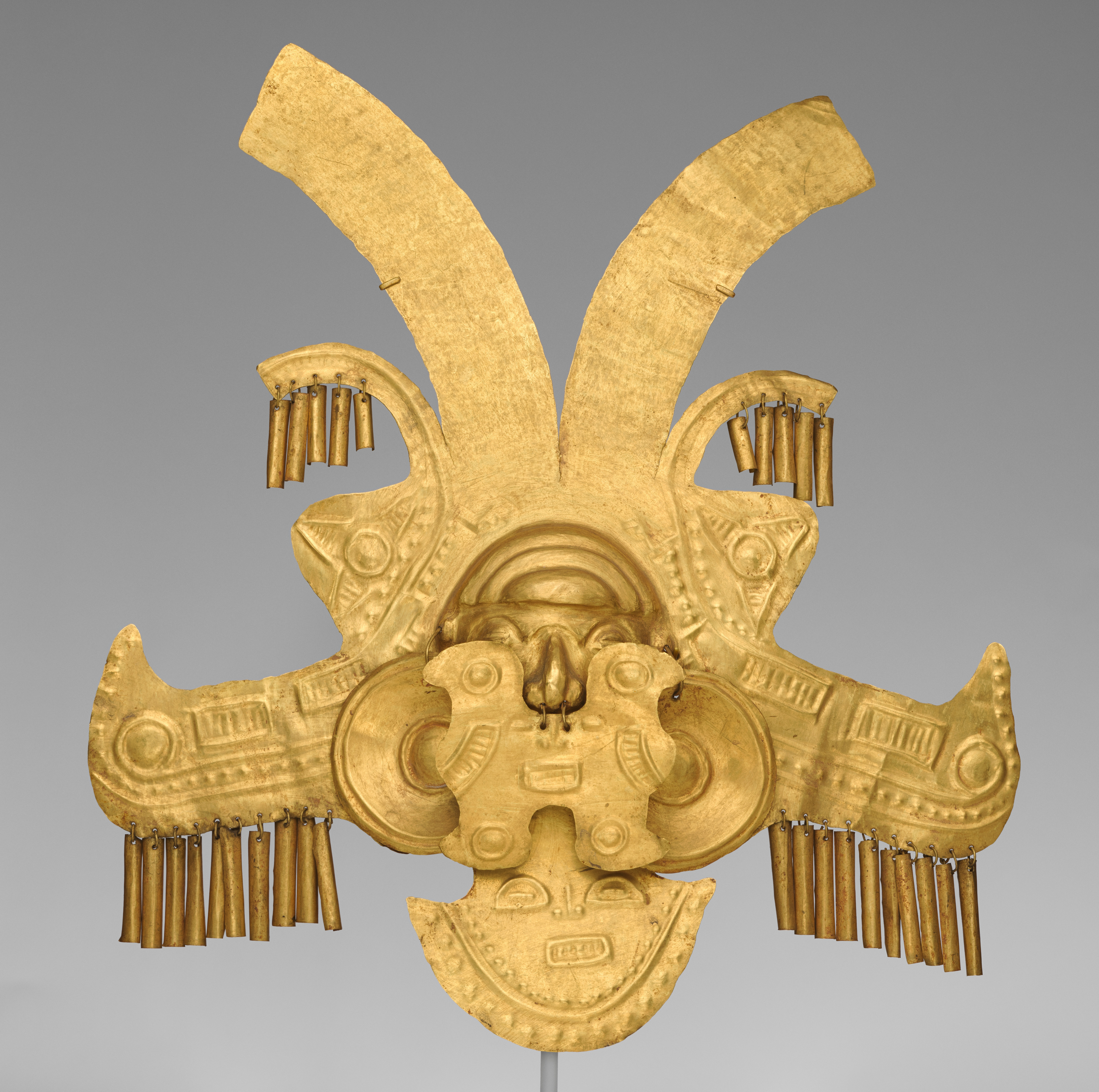 头饰,哥伦比亚,卡利马文化,1—7 世纪|图源:The Metropolitan Museum of Art(CC0)